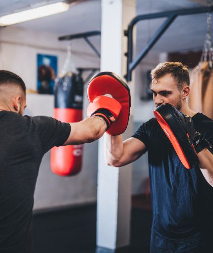 Trainingseinheit im Kickboxen